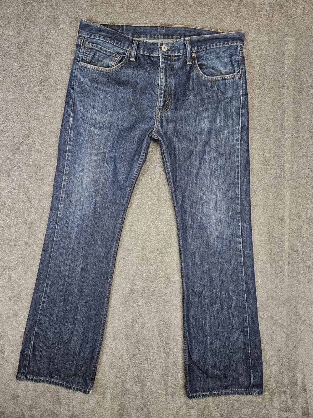 Levi's 527 Slim Bootcut Dark Blue Denim Jeans Mens 36x32 (37x32)